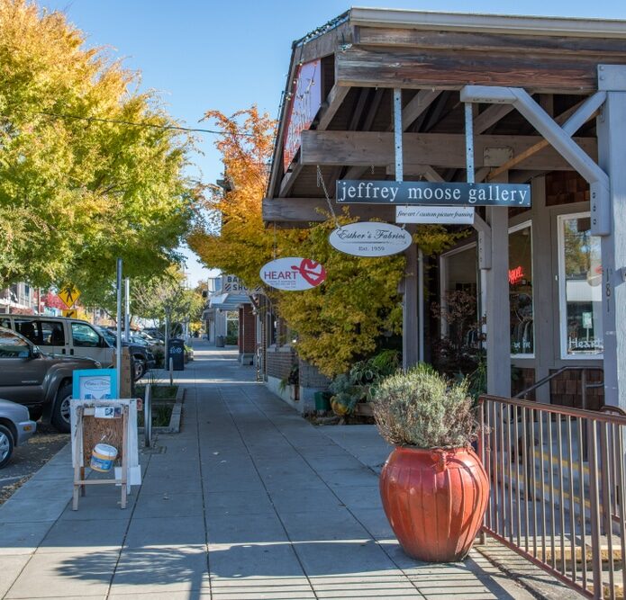 Bainbridge,Island,,Washington:,October,29,,2019:,Traffic,And,Urban,Life