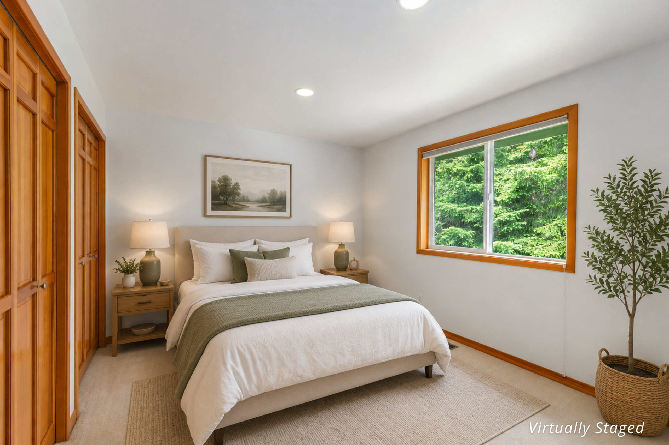 Virtually Staged bedroom 3