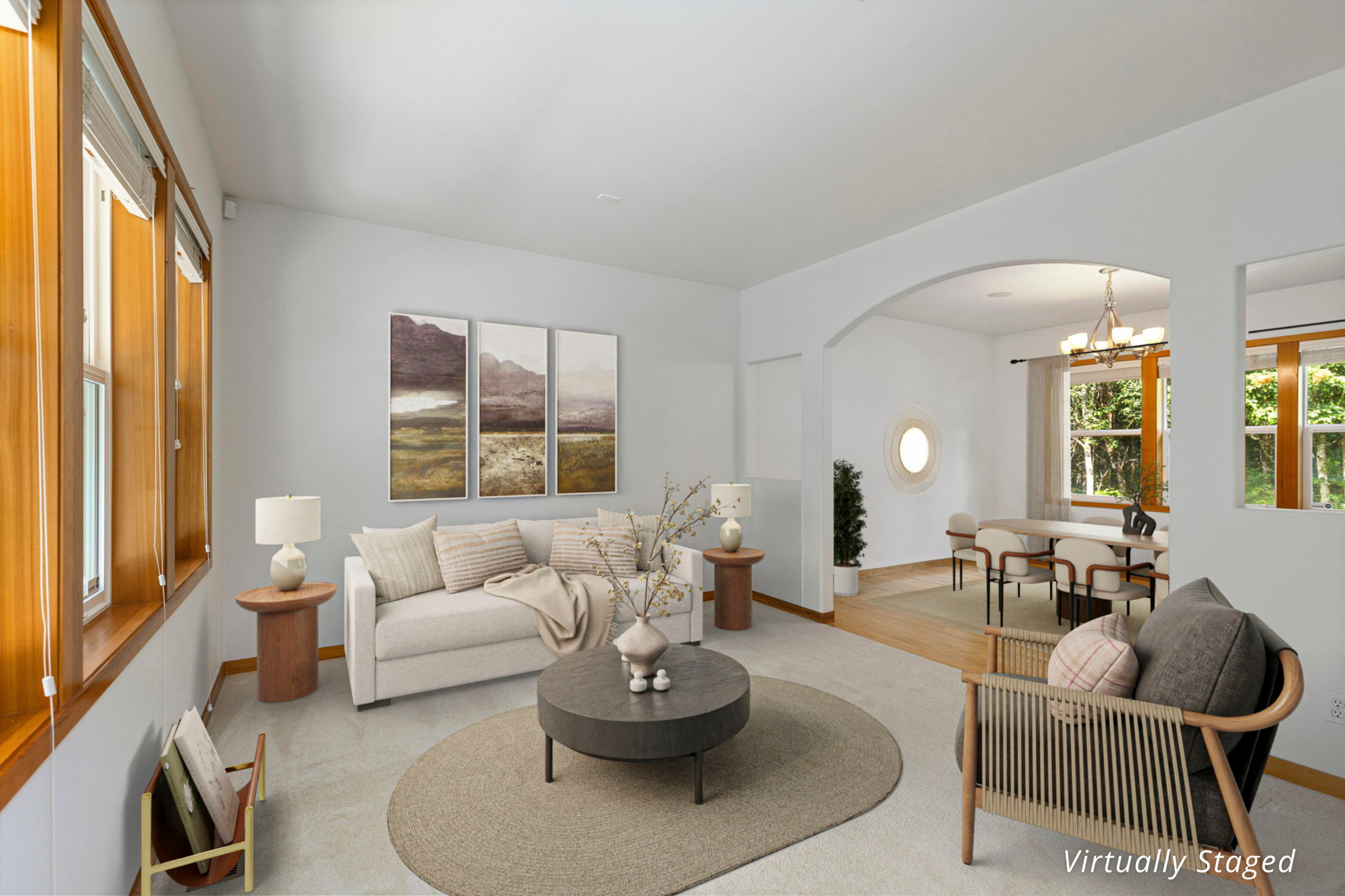 Virtually Staged room